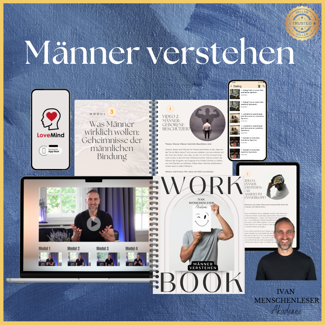 Online Kurs mit umfangreichem Workbook (70 Seiten): "Männer verstehen"
